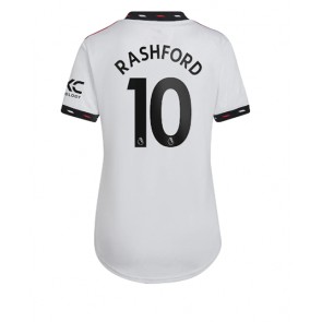 Manchester United Marcus Rashford #10 kläder Kvinnor 2022-23 Bortatröja Kortärmad